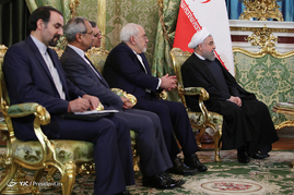 روحانی در دیدار ولادیمیر پوتین رئیس جمهور فدراسیون روسیه