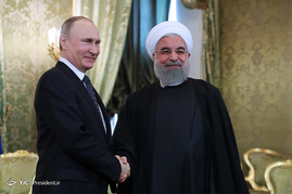 روحانی در دیدار ولادیمیر پوتین رئیس جمهور فدراسیون روسیه