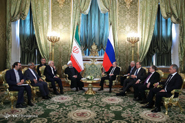 روحانی در دیدار ولادیمیر پوتین رئیس جمهور فدراسیون روسیه