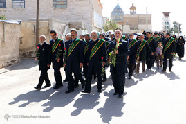 تجدید میثاق خدام حرم سیدعلاءالدین حسین(ع) به آستان مقدس شاهچراغ(ع) _شیراز‎