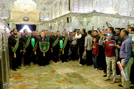 تجدید میثاق خدام حرم سیدعلاءالدین حسین(ع) به آستان مقدس شاهچراغ(ع) _شیراز‎