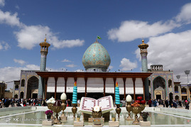 تجدید میثاق خدام حرم سیدعلاءالدین حسین(ع) به آستان مقدس شاهچراغ(ع) _شیراز‎