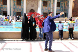 تجدید میثاق خدام حرم سیدعلاءالدین حسین(ع) به آستان مقدس شاهچراغ(ع) _شیراز‎