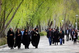 مسافران نوروزی در اصفهان