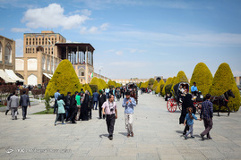مسافران نوروزی در اصفهان