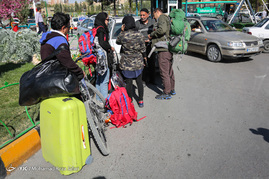 خروج مسافران نوروزی - اصفهان‎