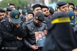 مراسم تشییع پیکر شهدای ناجا