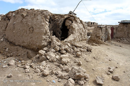خسارات ناشی از زلزله ۶ ربشتری روستای دو قلعه در شهرستان فریمان