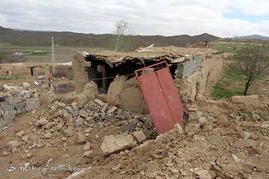 خسارات ناشی از زلزله ۶ ربشتری روستای دو قلعه در شهرستان فریمان
