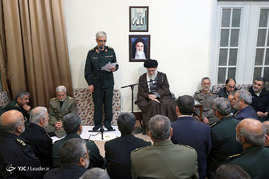 دیدار نوروزی فرماندهان ارشد نیروهای مسلح با رهبر معظم انقلاب
