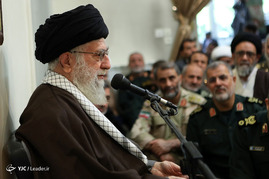 دیدار نوروزی فرماندهان ارشد نیروهای مسلح با رهبر معظم انقلاب