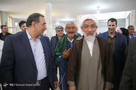 بازدید وزیر دادگستری از موسسه خیریه حمایت از آسیب دیدگان اجتماعی (سرای احسان)‎