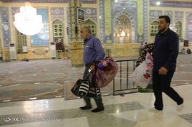 ورود معتکفین به مسجد جمکران‎