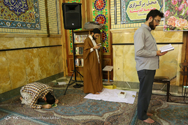 ورود معتکفین به مسجد جمکران‎