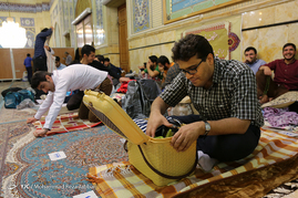 ورود معتکفین به مسجد جمکران‎