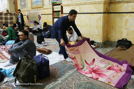 ورود معتکفین به مسجد جمکران‎