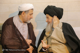 مراسم عمامه‌گذاری طلاب در سالروز ولادت حضرت علی(ع) - قم‎