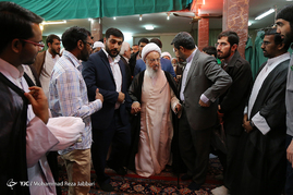 مراسم عمامه‌گذاری طلاب در سالروز ولادت حضرت علی(ع) - قم‎