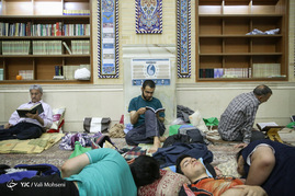 مراسم معنوی اعتکاف در مسجد امام سجاد(ع)