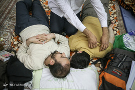 مراسم معنوی اعتکاف در مسجد امام سجاد(ع)