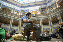 مراسم معنوی اعتکاف در مسجد امام سجاد(ع)