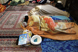مراسم معنوی اعتکاف در مسجد گوهرشاد حرم رضوی