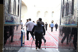 مراسم معنوی اعتکاف در مسجد گوهرشاد حرم رضوی