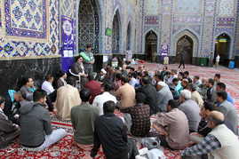 مراسم معنوی اعتکاف در مسجد گوهرشاد حرم رضوی