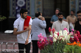 مراسم معنوی اعتکاف در مسجد گوهرشاد حرم رضوی