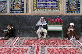 مراسم معنوی اعتکاف در مسجد گوهرشاد حرم رضوی