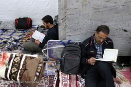 مراسم معنوی اعتکاف در مسجد گوهرشاد حرم رضوی