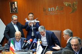 نشست خبری امضای قرداد رسمی 20 فروند هواپیما از شرکت فرانسوی ATR