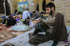مراسم معنوی اعتکاف در قم‎