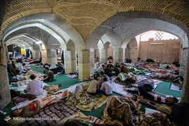 مراسم معنوی اعتکاف در قم‎