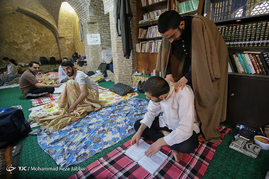 مراسم معنوی اعتکاف در قم‎