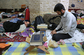 مراسم معنوی اعتکاف در قم‎