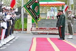 استقبال رسمی وزیر دفاع ایران از وزیر دفاع کشور آذربایجان