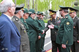 استقبال رسمی وزیر دفاع ایران از وزیر دفاع کشور آذربایجان