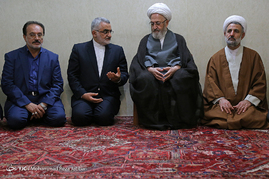 دیدار اعضای کمیسیون امنیت ملی مجلس شورای اسلامی با مراجع تقلید قم‎