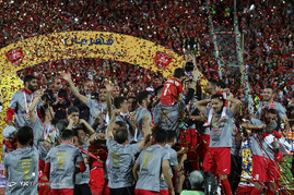 جشن قهرمانی تیم فوتبال پرسپولیس