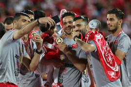 جشن قهرمانی تیم فوتبال پرسپولیس