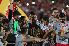 جشن قهرمانی تیم فوتبال پرسپولیس
