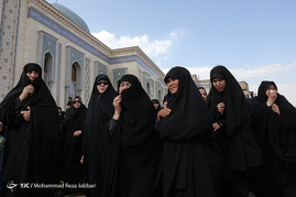 تشییع پیکر هفت شهید مدافع حرم در قم
