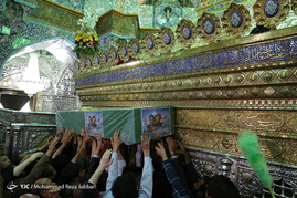 تشییع پیکر هفت شهید مدافع حرم در قم