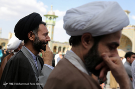 تشییع پیکر هفت شهید مدافع حرم در قم