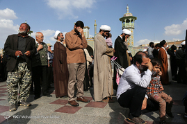 تشییع پیکر هفت شهید مدافع حرم در قم