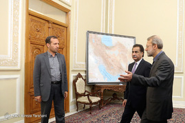 دیدار و نشست خبری روسای مجلس ایران و پاکستان