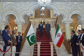 دیدار و نشست خبری روسای مجلس ایران و پاکستان
