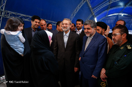 سخنرانی علی لاریجانی در مراسم افتتاح تالار بزرگ غرب استان تهران در شهر قدس