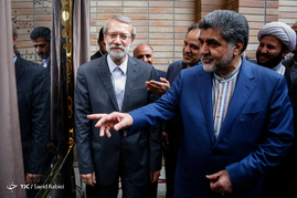 سخنرانی علی لاریجانی در مراسم افتتاح تالار بزرگ غرب استان تهران در شهر قدس